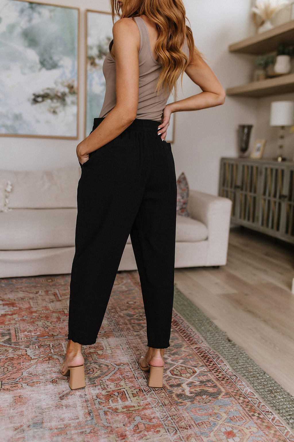 Love Me Dearly • High Waisted Pants in Black