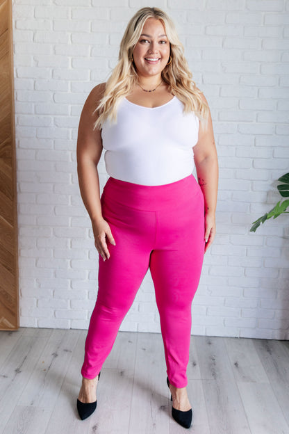 Dear Scarlett • Magic Skinny 28" Inseam Pants in Hot Pink