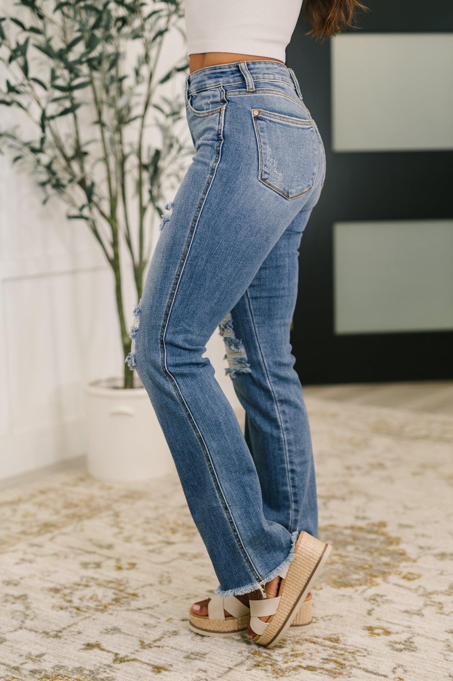 Judy Blue • Maureen • High Rise Distressed Bootcut Jeans