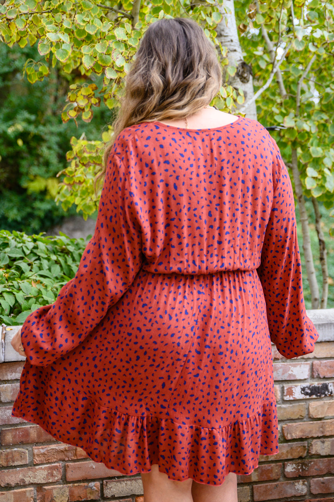 Jodifl • Most Genuine Spotted Dress In Rust