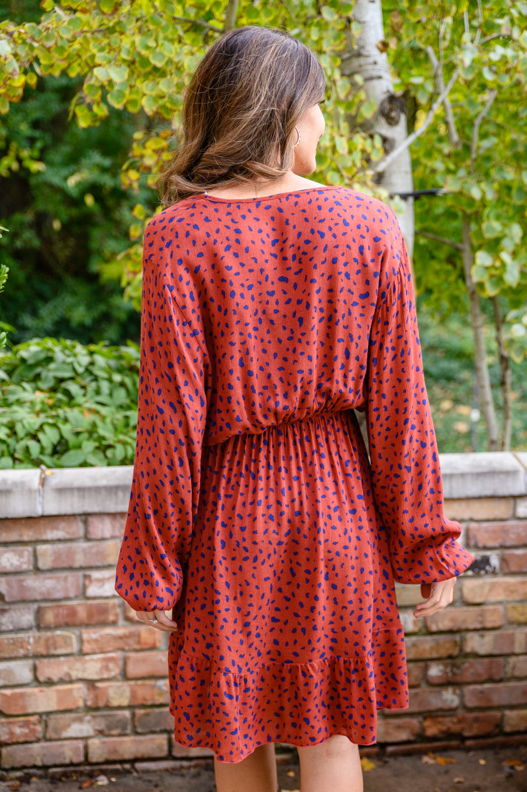 Jodifl • Most Genuine Spotted Dress In Rust