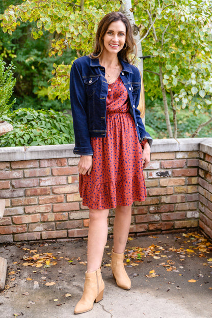 Jodifl • Most Genuine Spotted Dress In Rust
