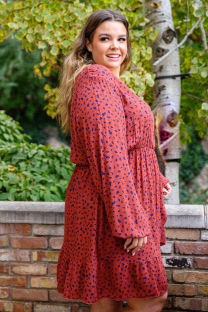Jodifl • Most Genuine Spotted Dress In Rust
