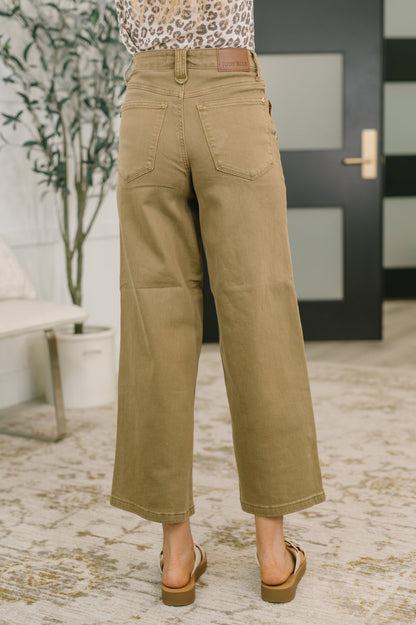 Judy Blue • Nancy • High Waist Wide Leg Ankle Jean with Vintage Front Yoke