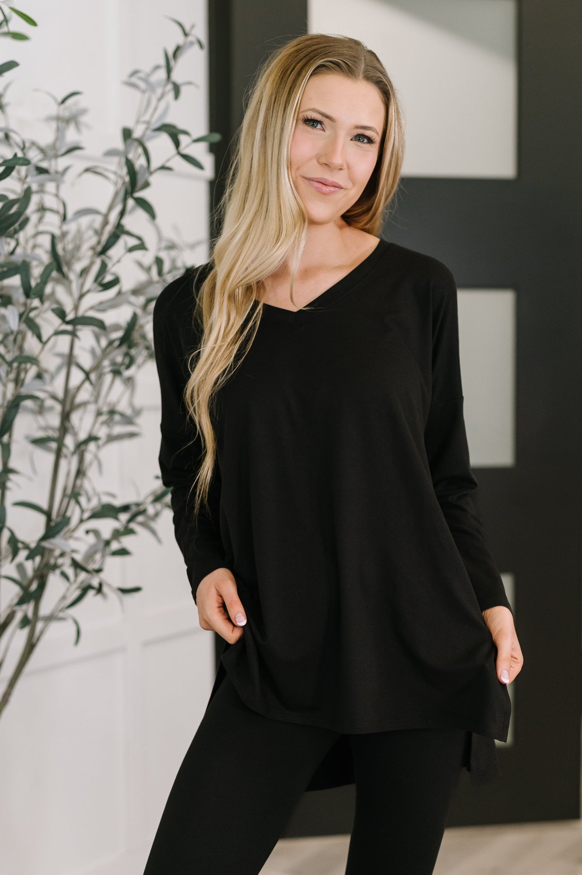 Zenana • Next to Nothing Top and Bottom Set in Black