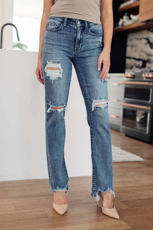 Judy Blue • O'Hara • Destroyed Straight Jeans