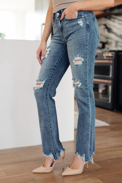 Judy Blue • O'Hara Destroyed Straight Jeans