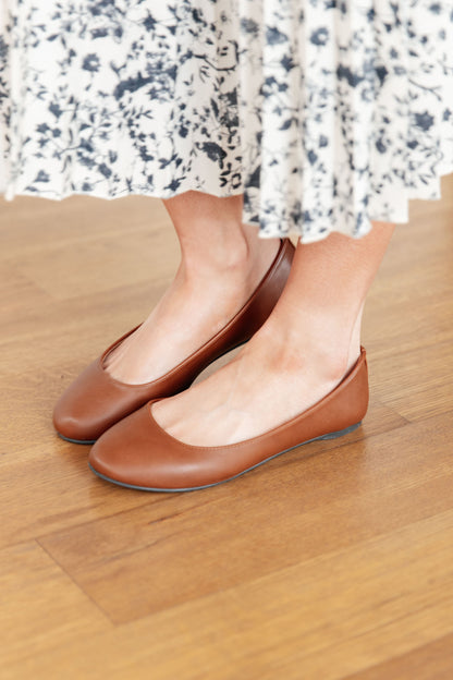 Soda • On Your Toes Ballet Flats in Camel