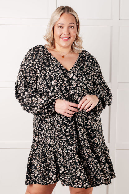 Once Again • V-Neck Floral Dress