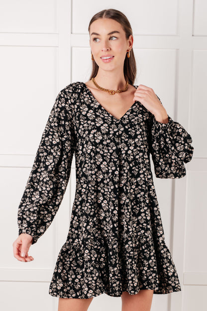 Once Again • V-Neck Floral Dress