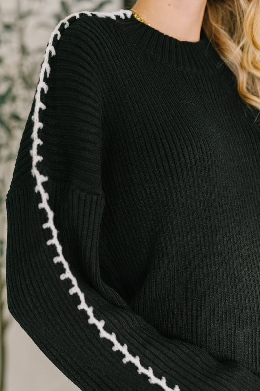 Haptics • One Stitch at a Time • Pullover in Black