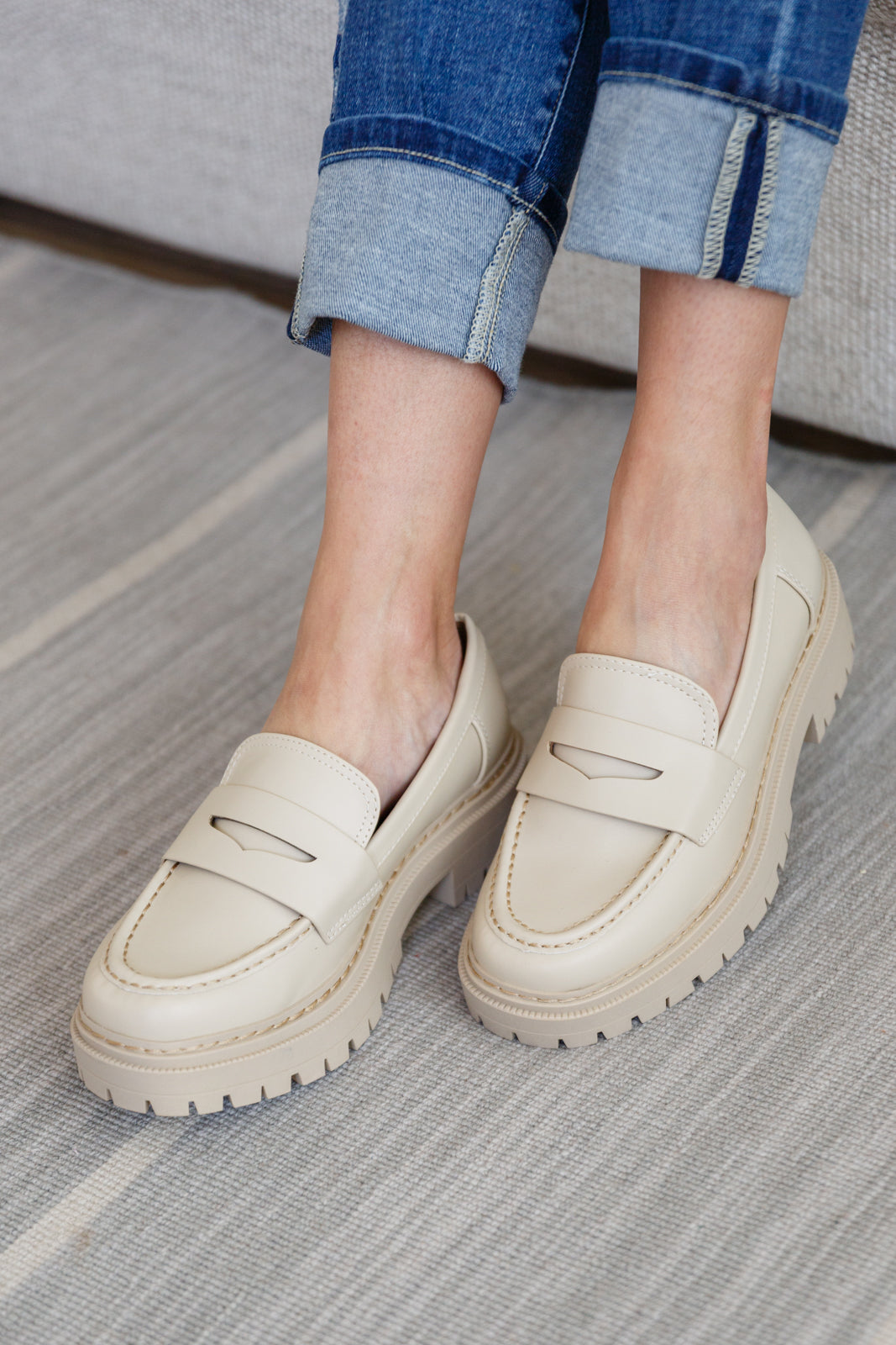 Soda • Penny For Your Thoughts Loafers in Bone