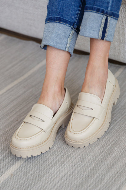 Soda • Penny For Your Thoughts Loafers in Bone