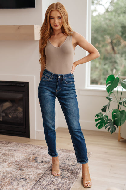 Judy Blue • Phillipa High Rise Release Hem Slim Jeans