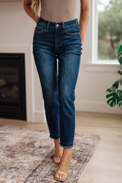 Judy Blue • Phillipa High Rise Release Hem Slim Jeans