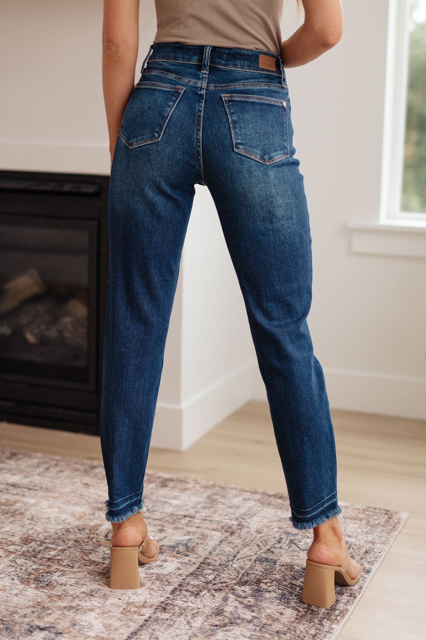 Judy Blue • Phillipa High Rise Release Hem Slim Jeans