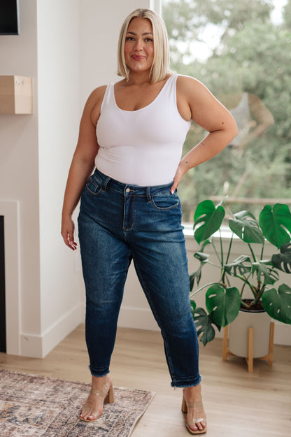 Judy Blue • Phillipa High Rise Release Hem Slim Jeans