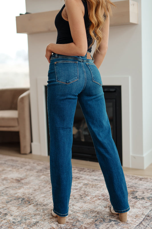 Judy Blue • Pippa • High Rise Button Fly Dad Jeans
