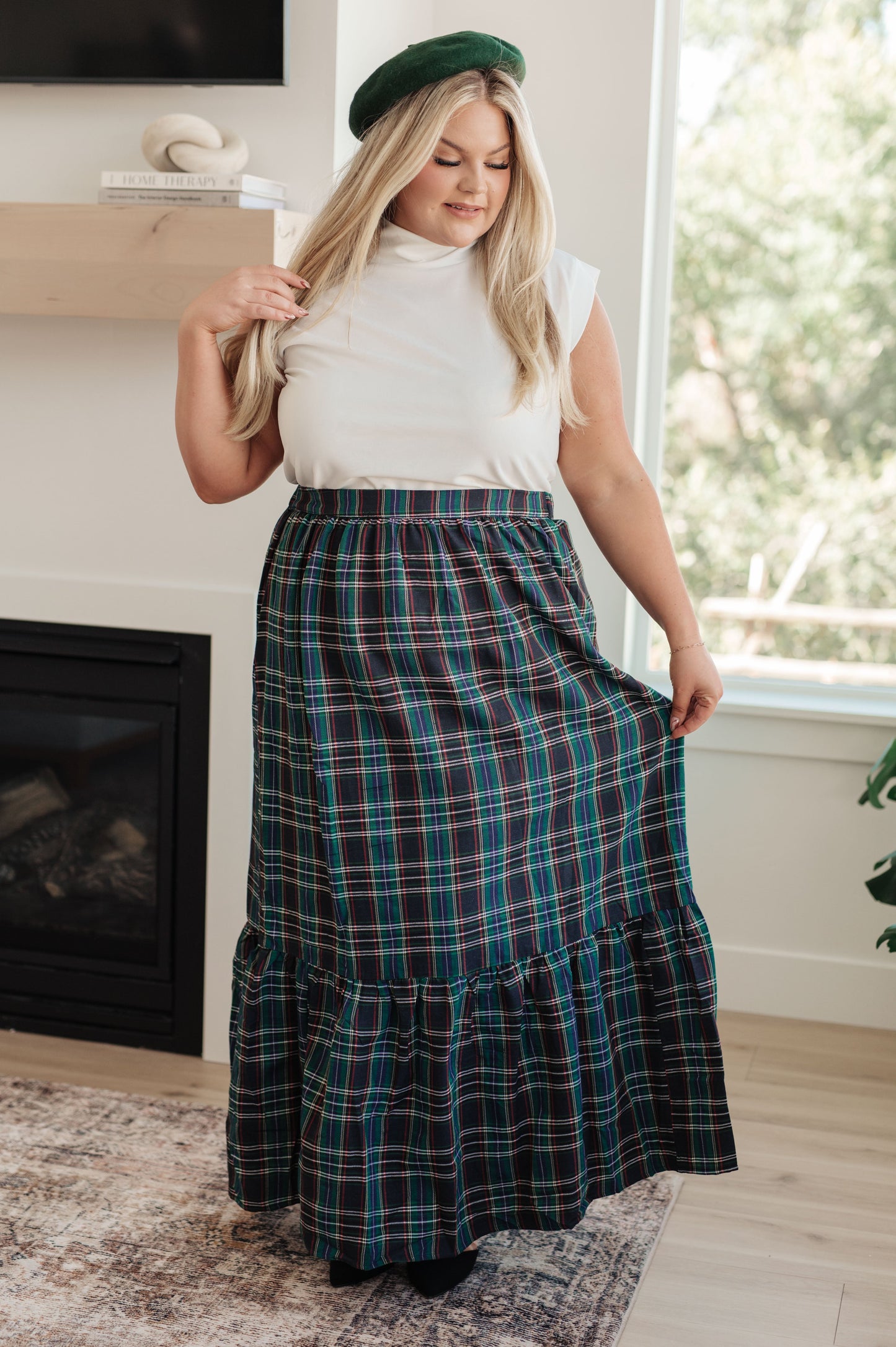 Jodifl • Plaid Perfection Maxi Skirt