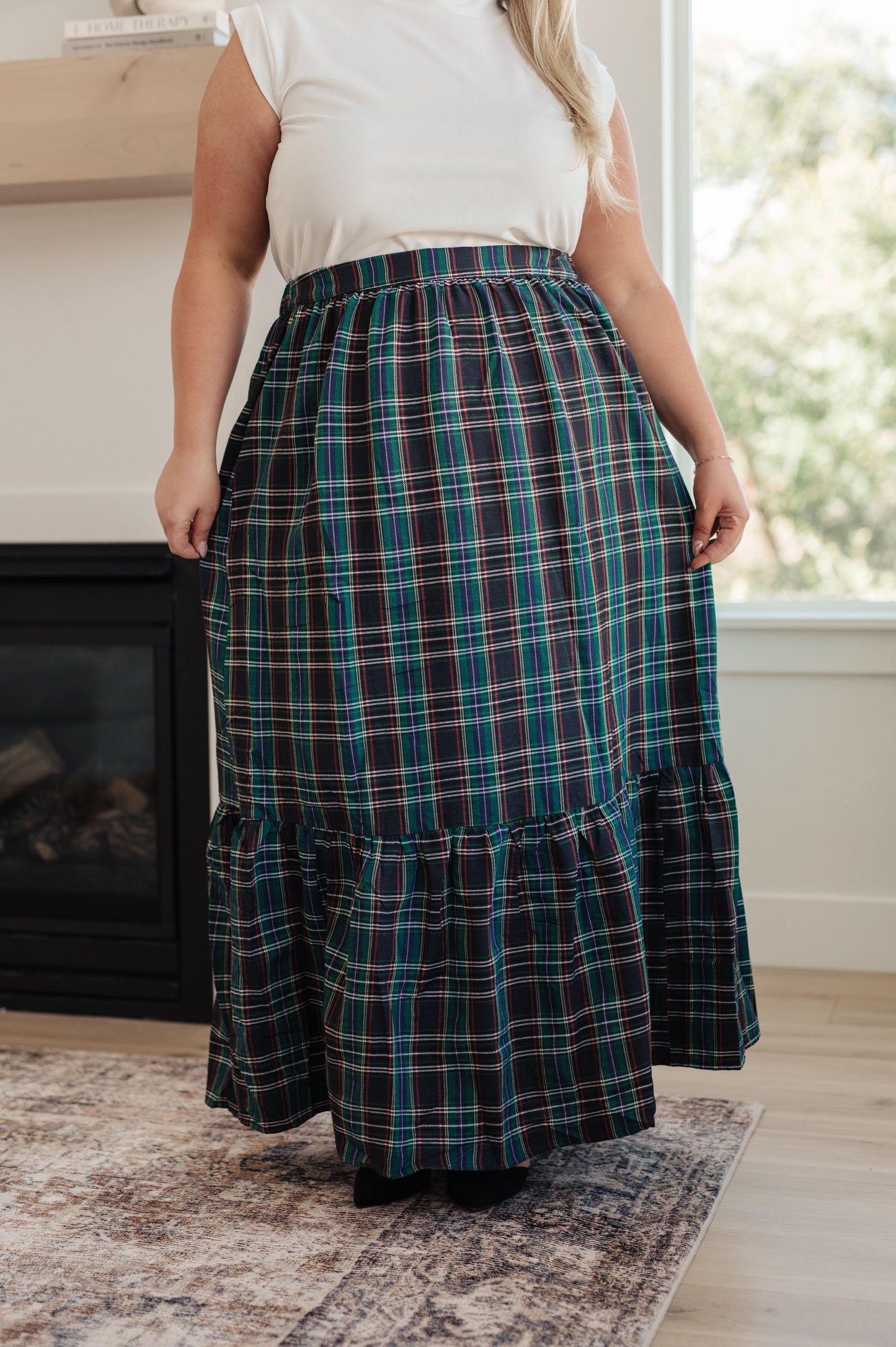 Jodifl • Plaid Perfection Maxi Skirt