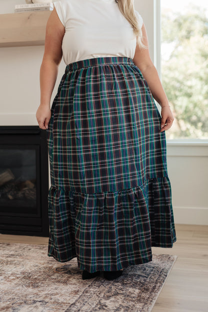 Jodifl • Plaid Perfection Maxi Skirt