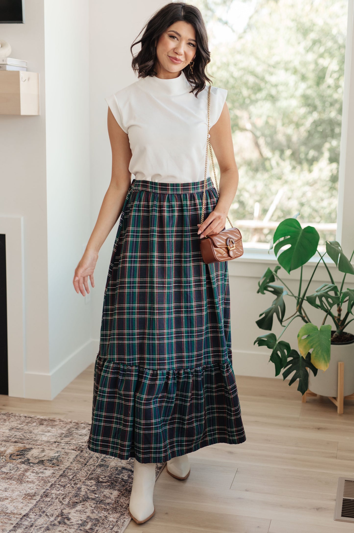 Jodifl • Plaid Perfection Maxi Skirt
