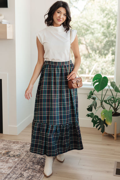 Jodifl • Plaid Perfection Maxi Skirt