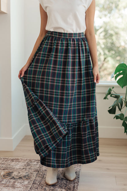 Jodifl • Plaid Perfection Maxi Skirt