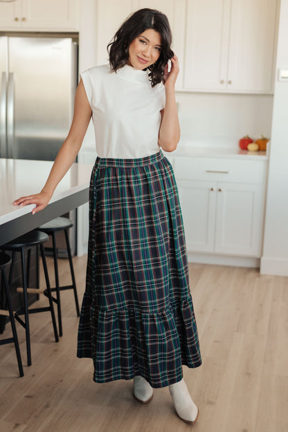 Jodifl • Plaid Perfection Maxi Skirt