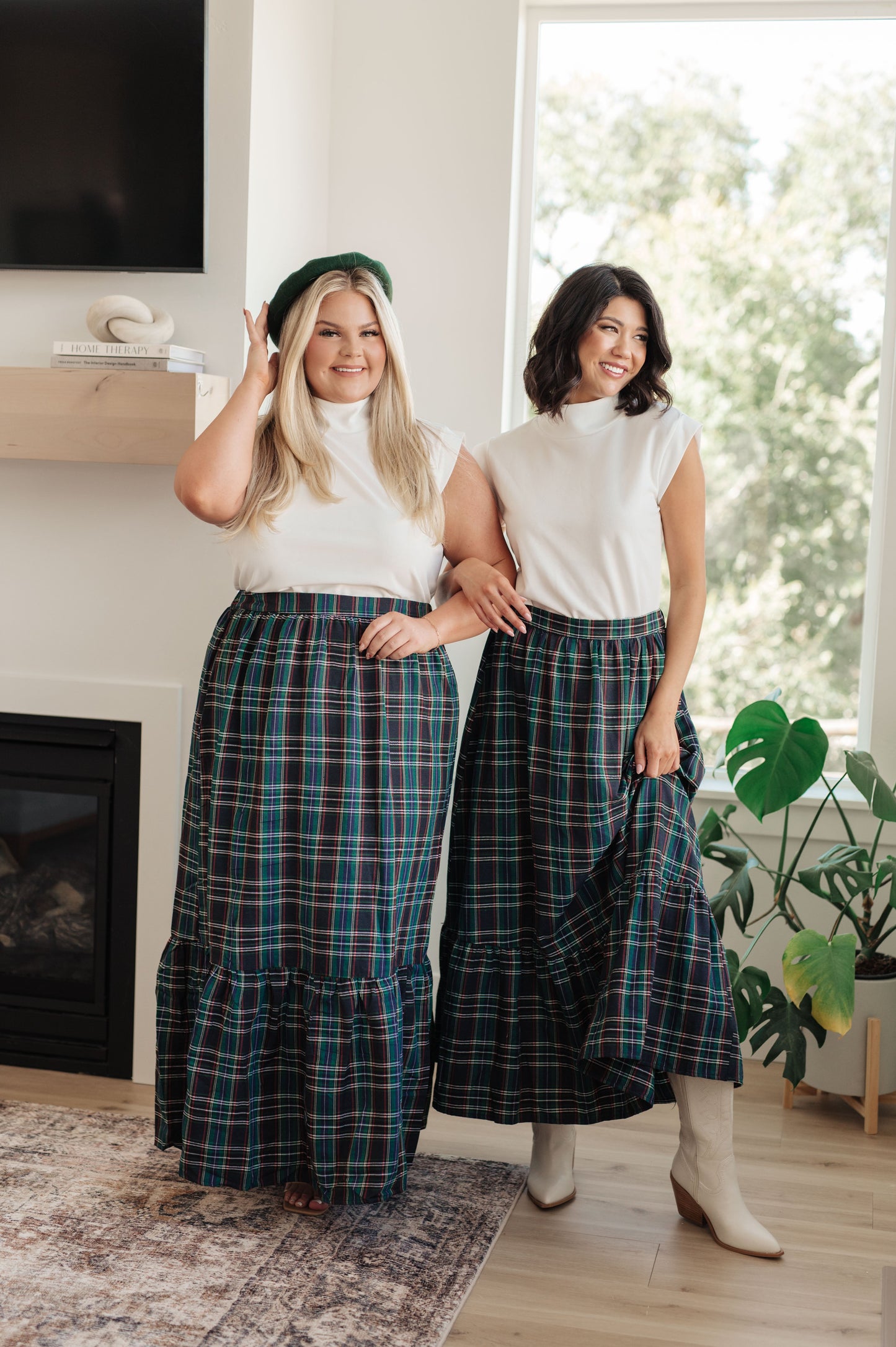 Jodifl • Plaid Perfection Maxi Skirt