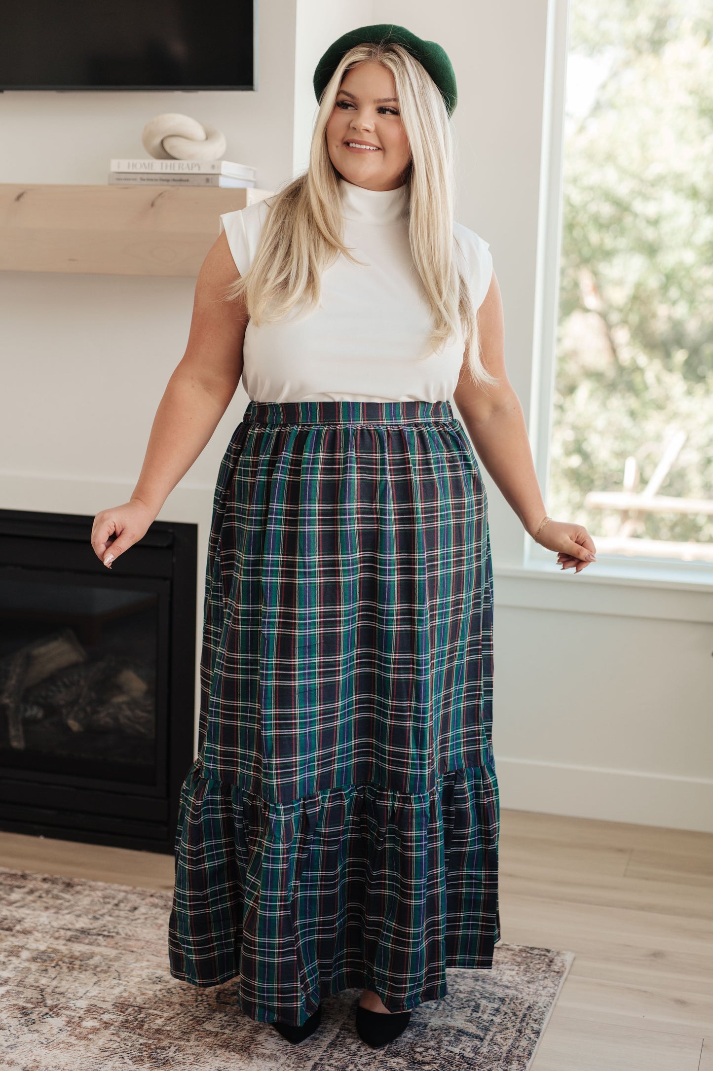 Jodifl • Plaid Perfection Maxi Skirt