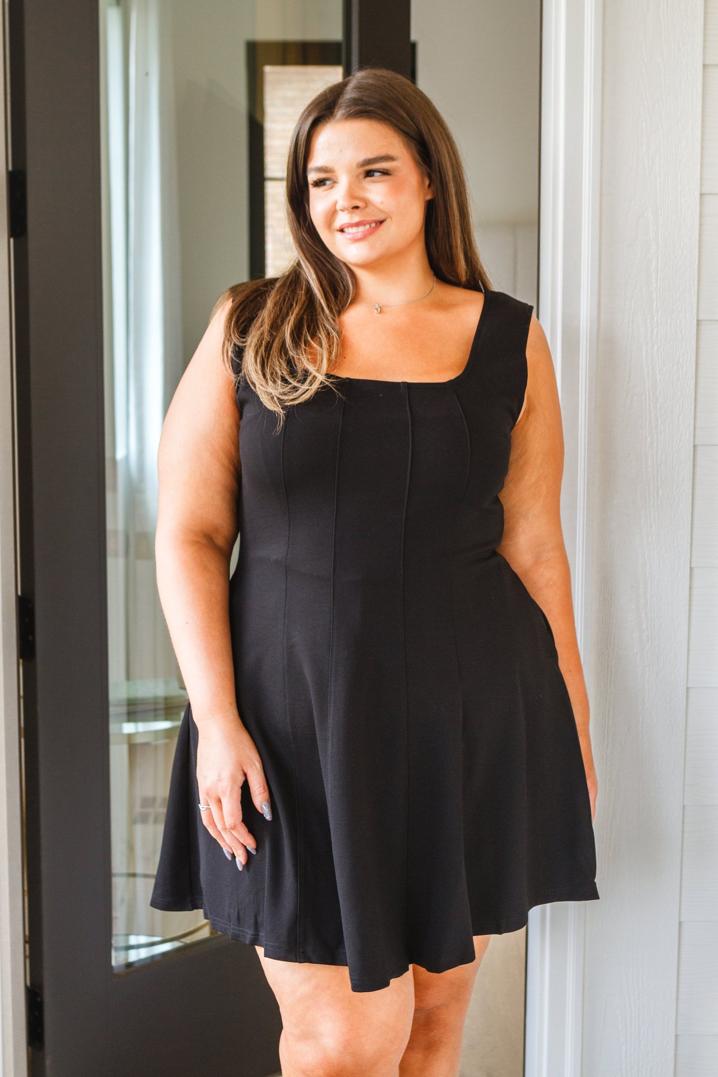 POL • Polo Match Square Neck Dress