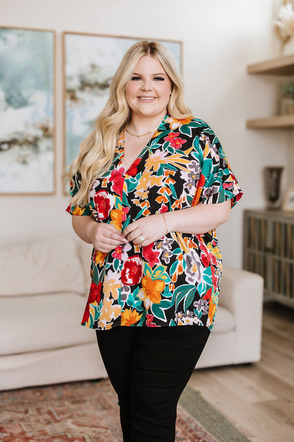 Jodifl • Pretty in Paradise Floral Blouse