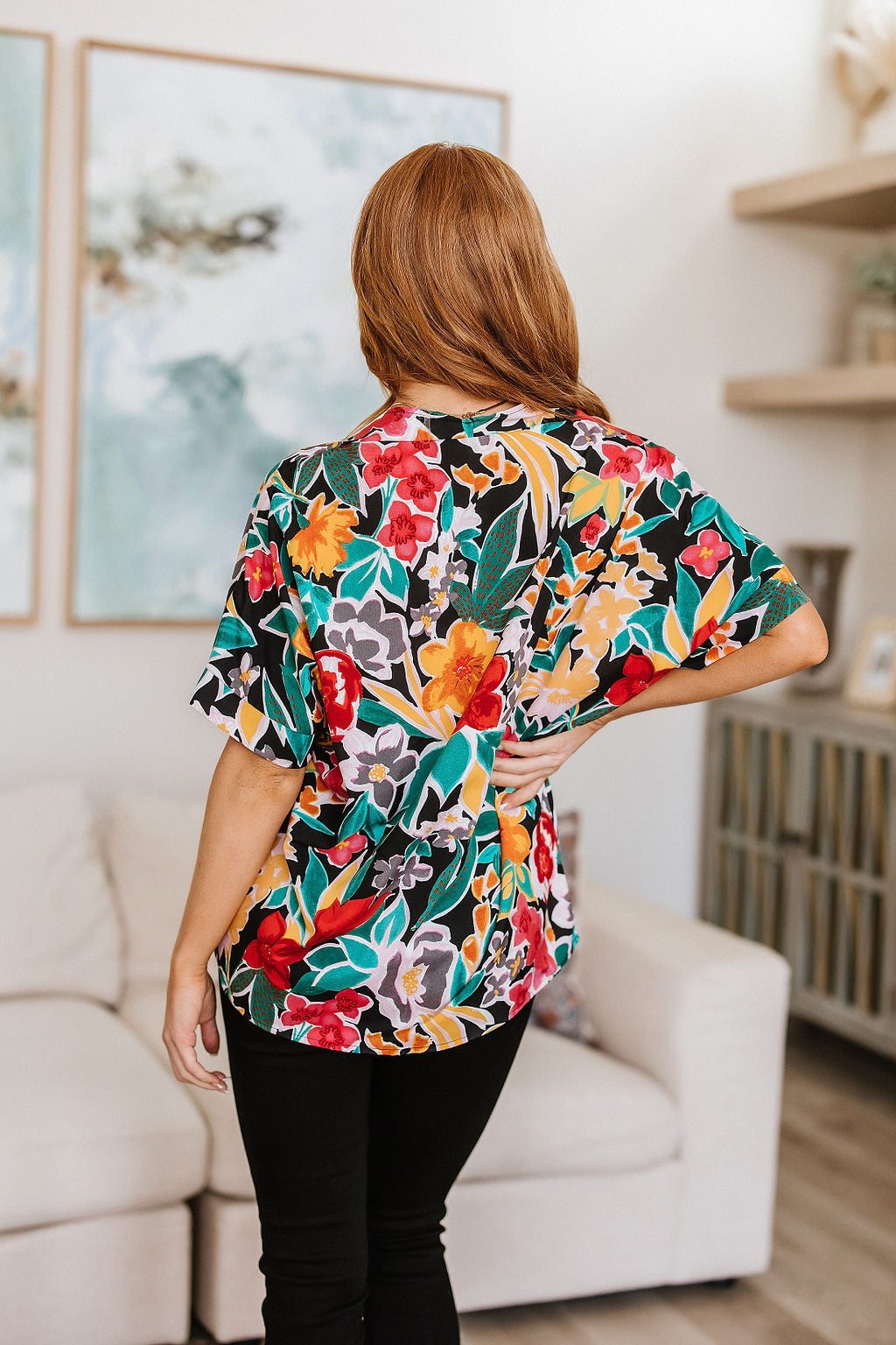 Jodifl • Pretty in Paradise Floral Blouse