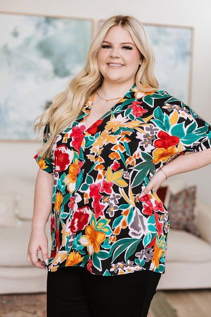 Jodifl • Pretty in Paradise Floral Blouse