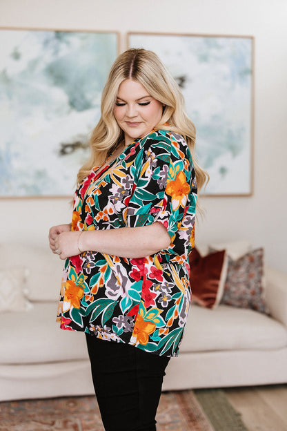 Jodifl • Pretty in Paradise Floral Blouse