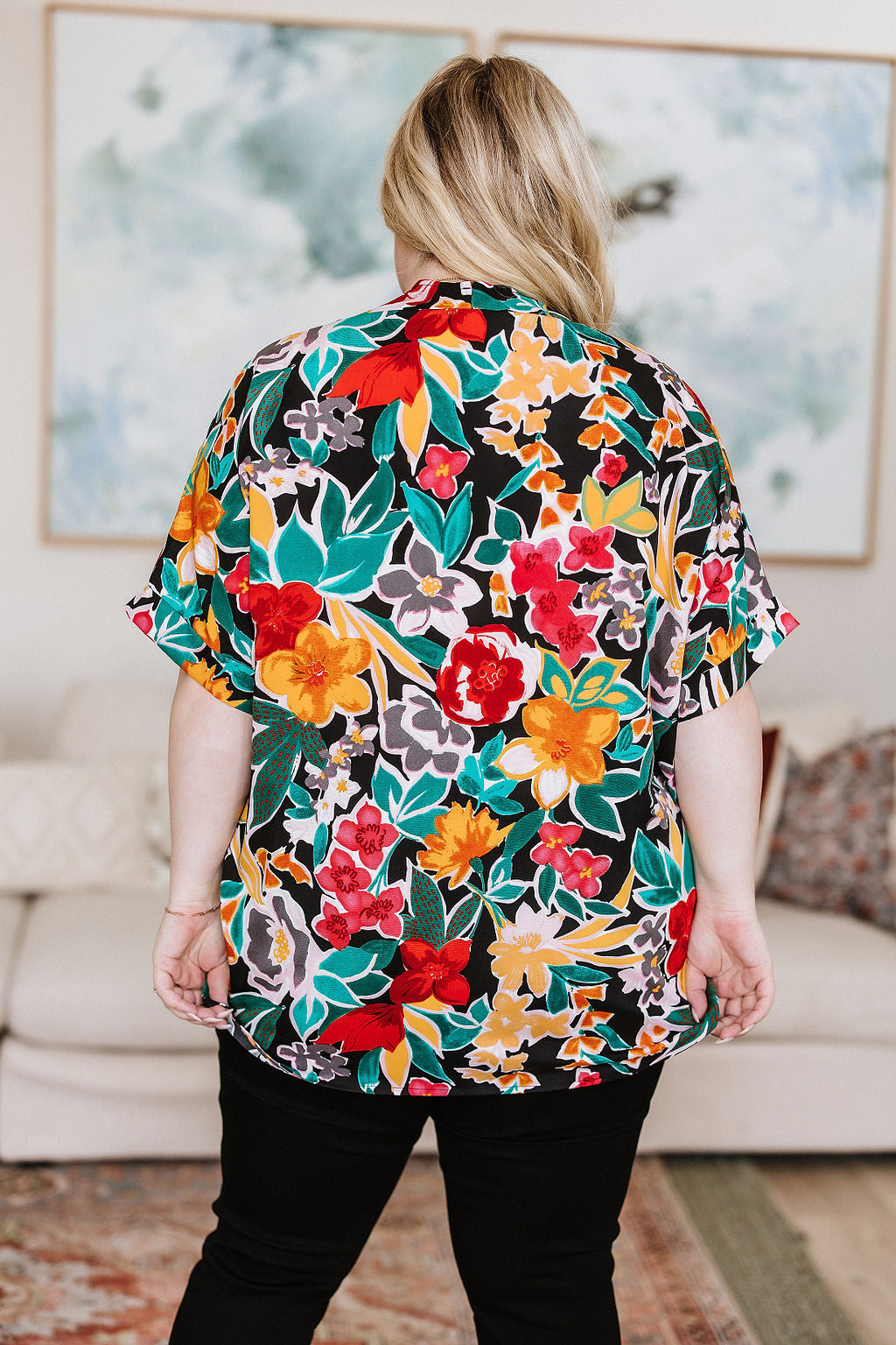Jodifl • Pretty in Paradise Floral Blouse