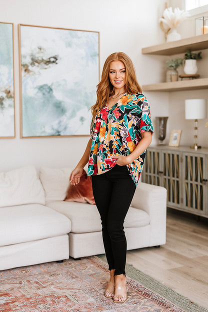 Jodifl • Pretty in Paradise Floral Blouse