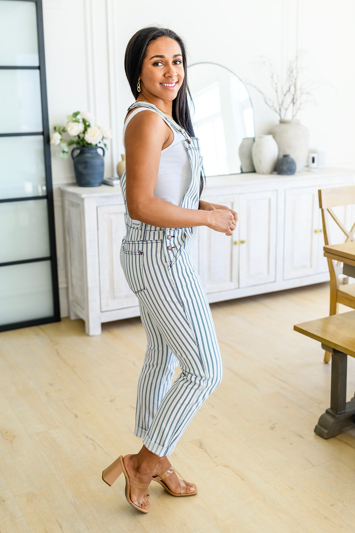 Judy Blue • Railroad Stripe Overalls