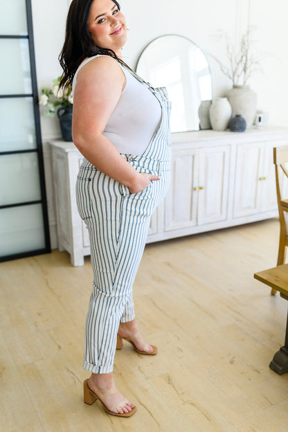 Judy Blue • Railroad Stripe Overalls