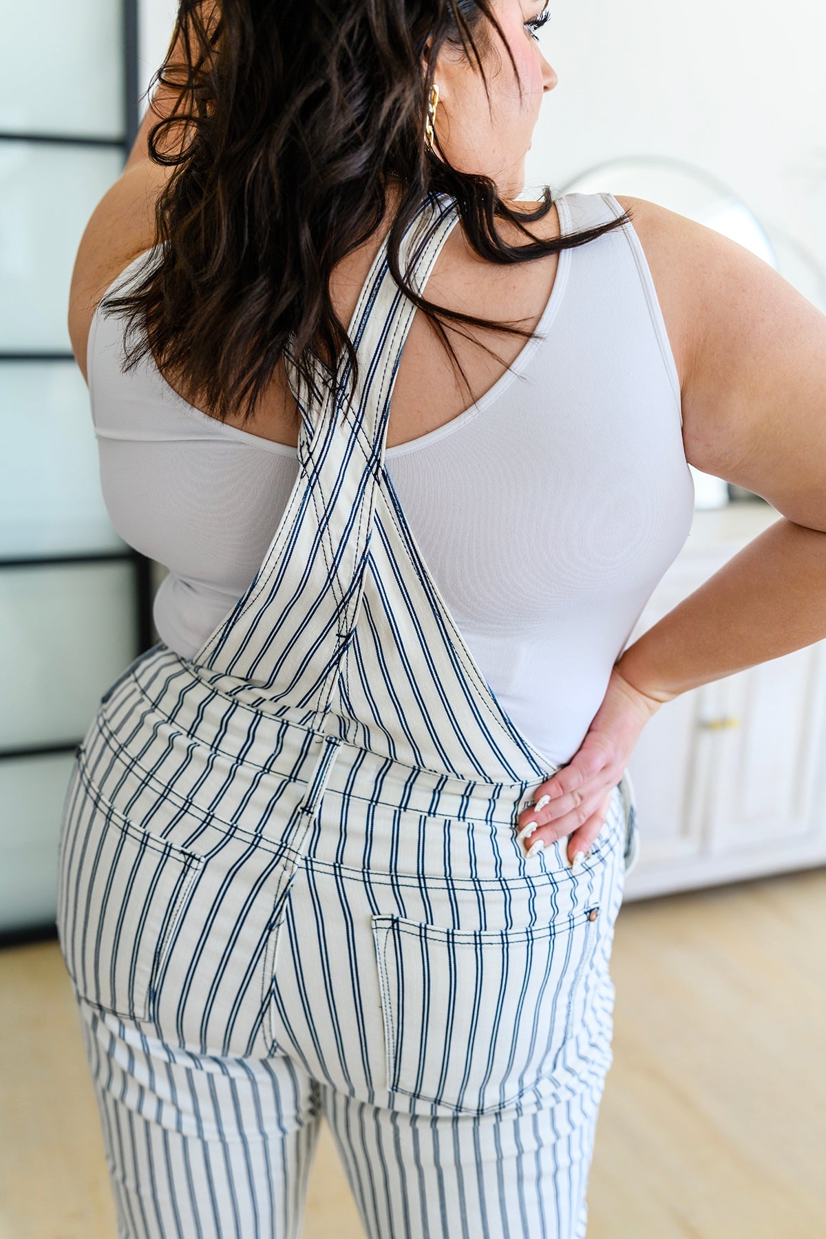 Judy Blue • Railroad Stripe Overalls