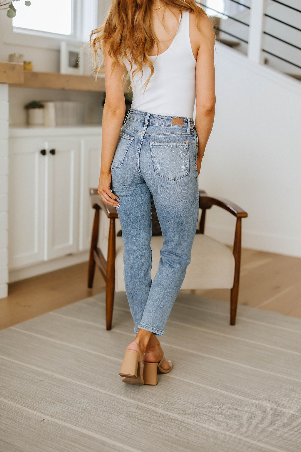 Judy Blue • Reese Rhinestone Slim Fit Jeans