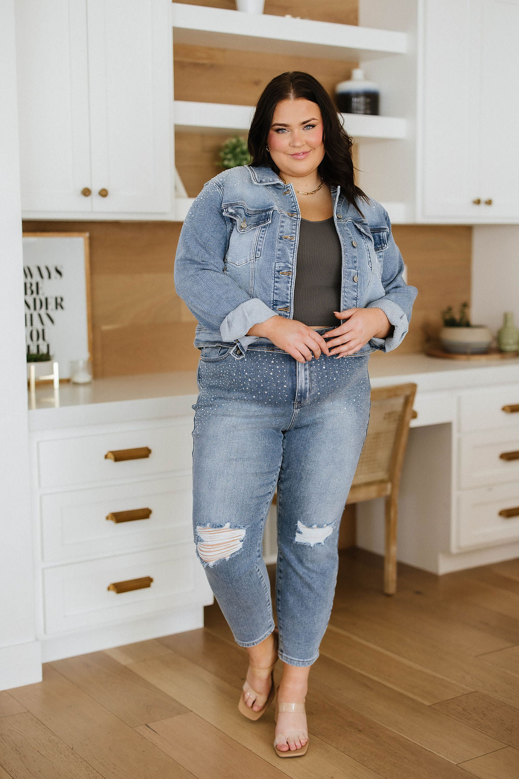 Judy Blue • Reese Rhinestone Slim Fit Jeans