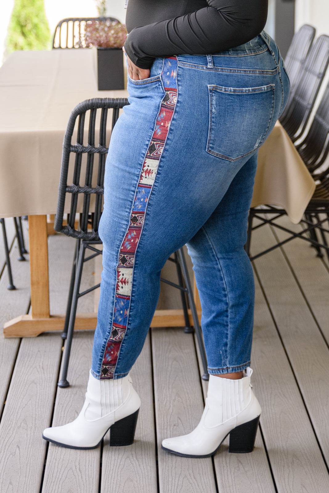 Judy Blue • Rio Western Print Relaxed Jeans
