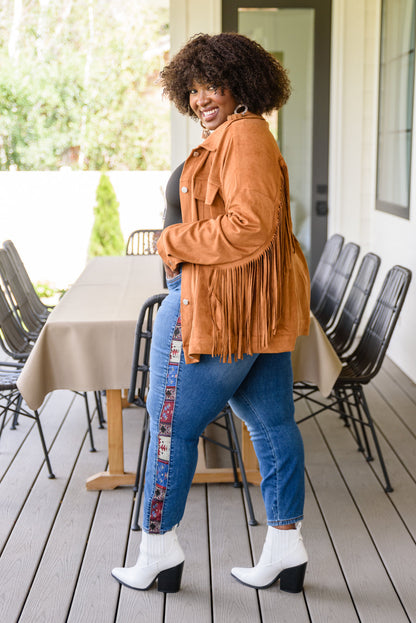 Judy Blue • Rio Western Print Relaxed Jeans
