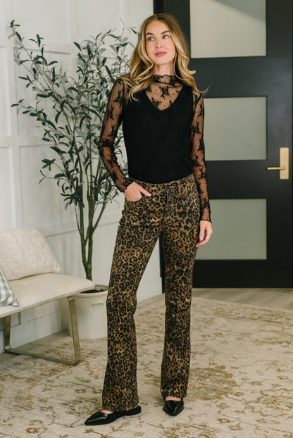 Judy Blue • Roxy • High Waist Bootcut Leopard Print