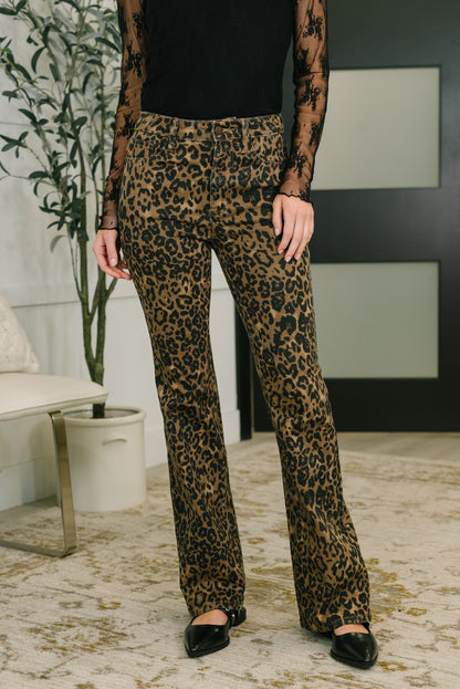 Judy Blue • Roxy • High Waist Bootcut Leopard Print