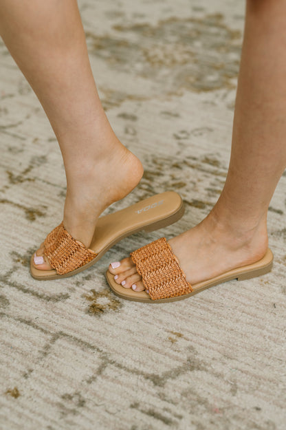 Soda • Screen Woven Square Toe Sandal