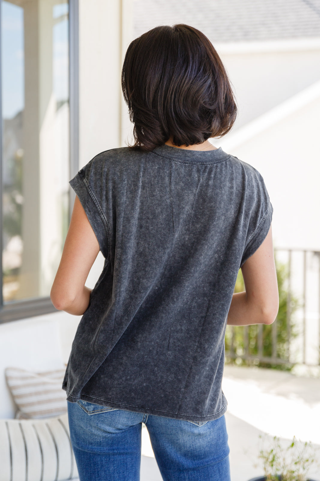 Jodifl • She's Alright Mineral Wash Sleeveless Henley