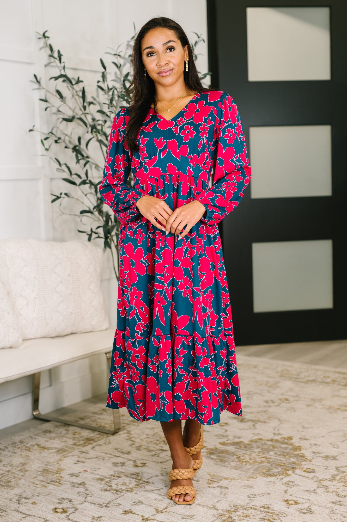 Haptics • She's Just the Girl for Me V-Neck Dress